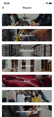 Store maintenance and requests management