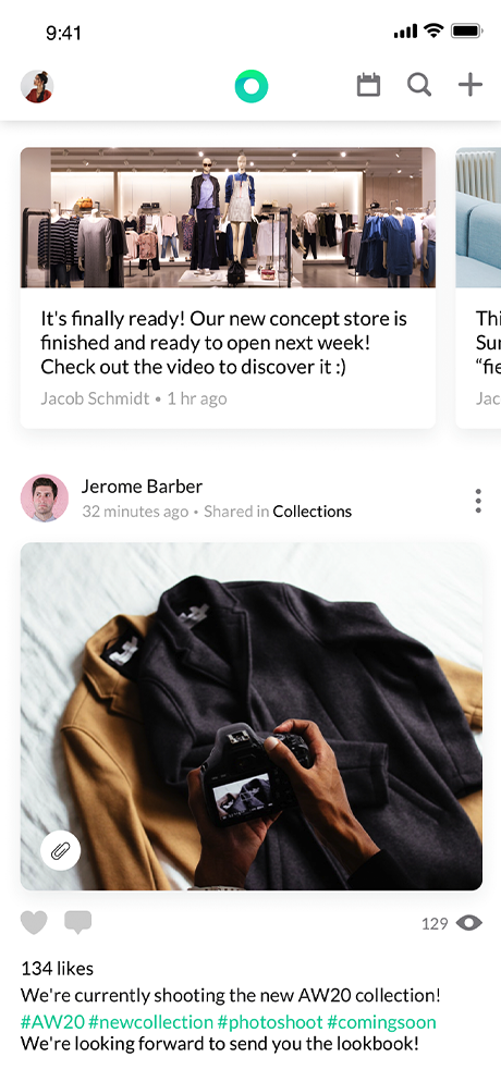 YOOBIC News feed