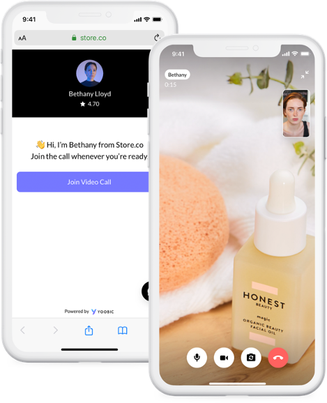 Virtual shopping appointment YOOBIC