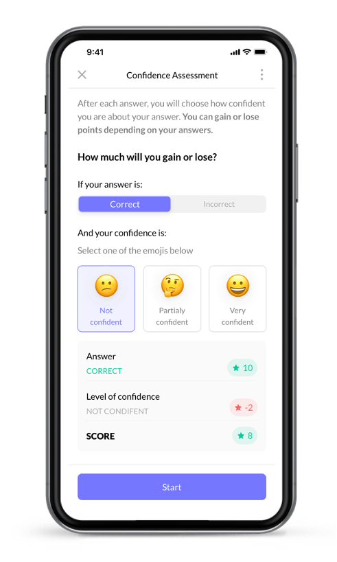 confidence based learning