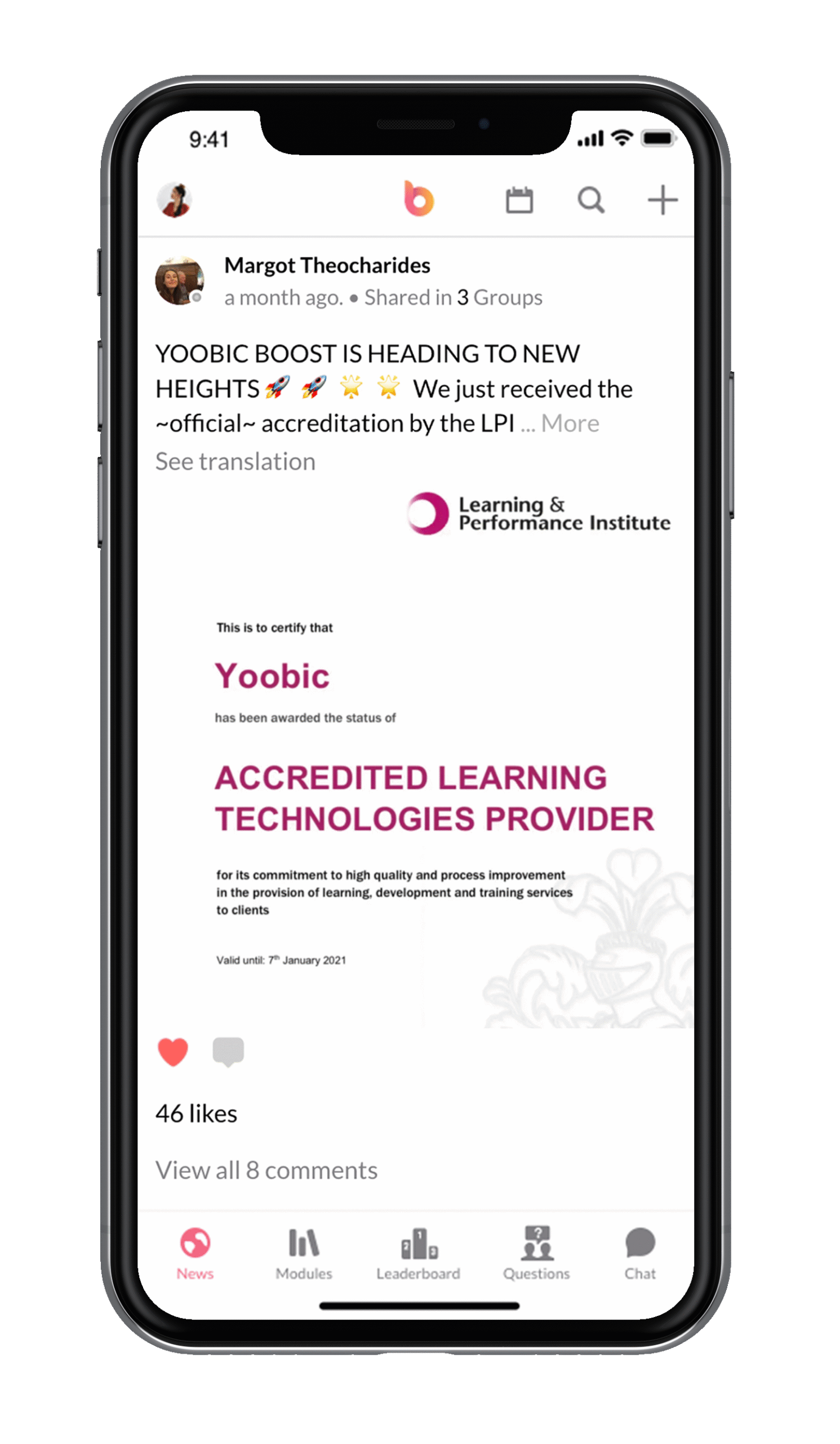 Newsfeed Celebration