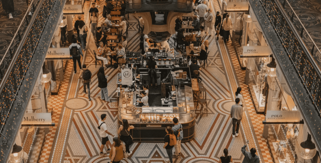 Busy store floor