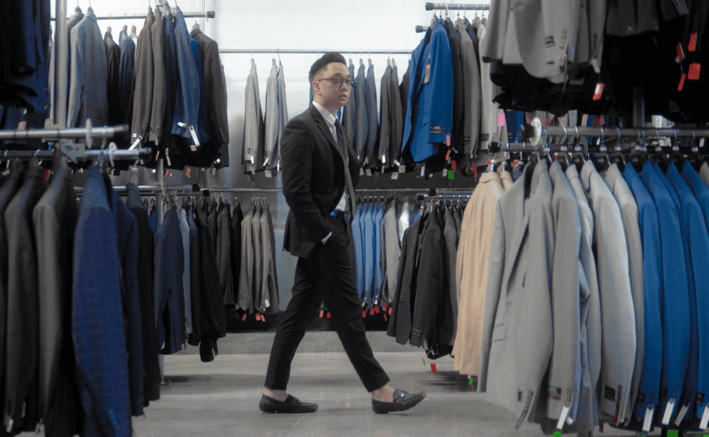 retail store manager walking through a store