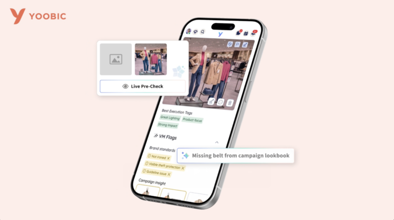 AI for visual merchandising product screen
