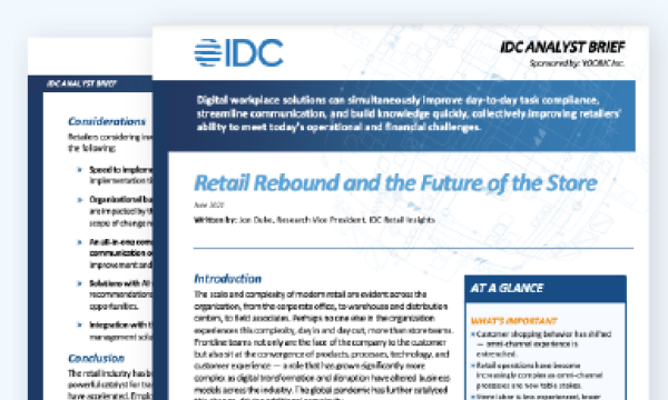 IDC Analyst Brief: Retail Rebound and the Future of the Store